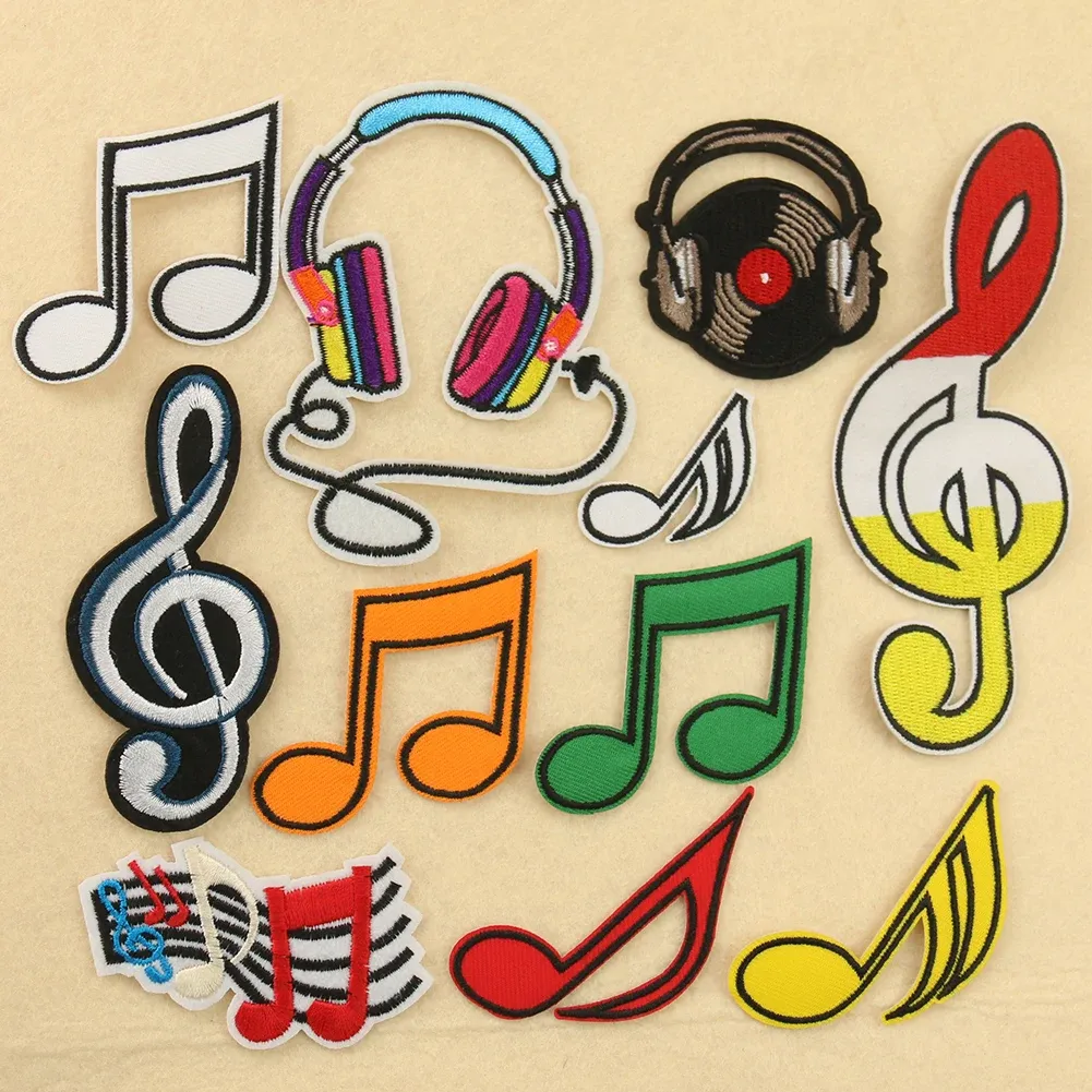 Musical Iron On Patches