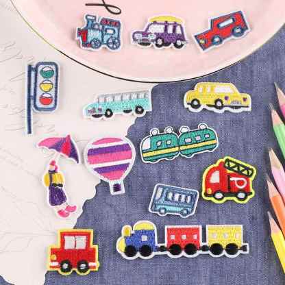 Color Car Set Embroidered Patch