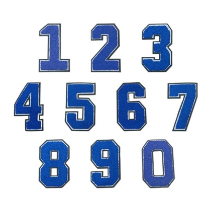 Navy Chenille Letter Patches