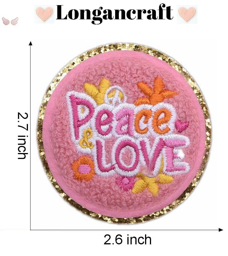 Mushroom Glitar Chenille Patch