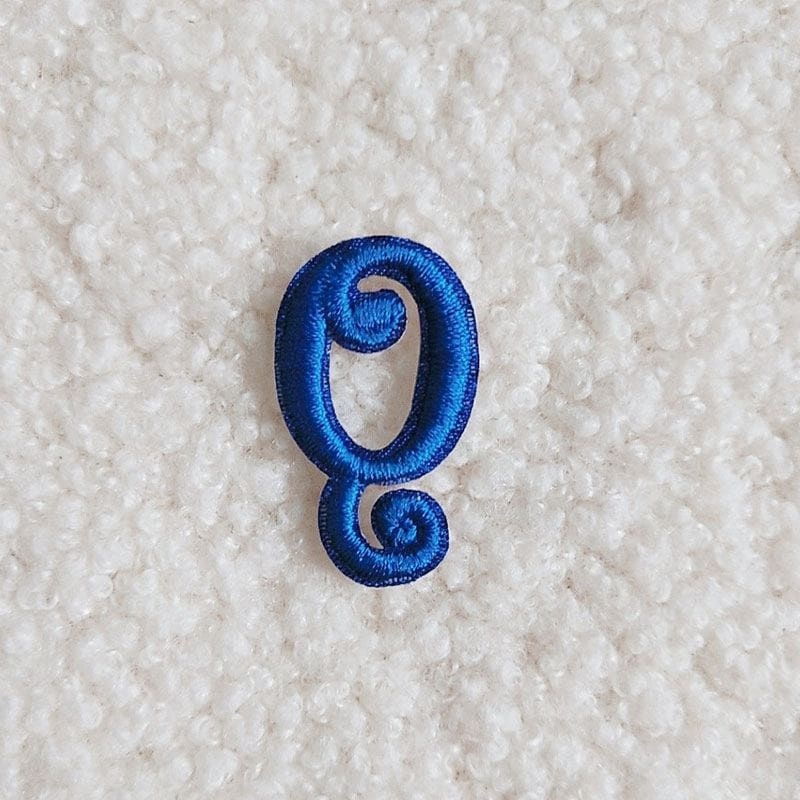 Mini Blue Letter Patches