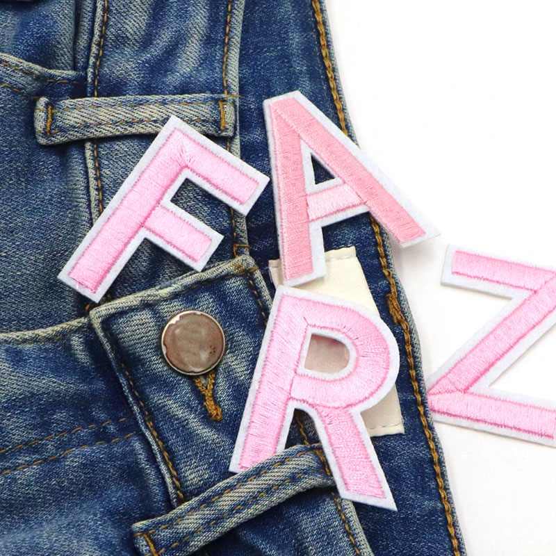 Light Pink Letter Patches