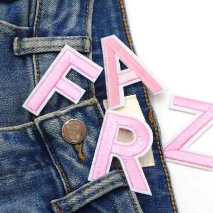 Light Pink Letter Patches