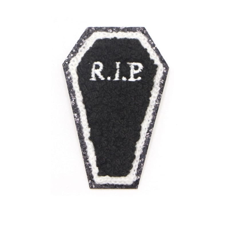 Halloween Skull Ghost Chenille Patches