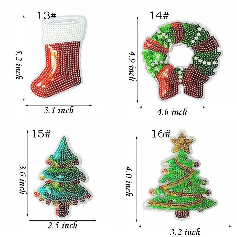 Halloween Sequin Iron On Patch