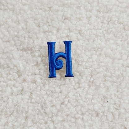 Mini Blue Letter Patches