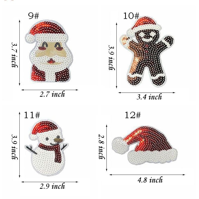 Halloween Sequin Iron On Patch