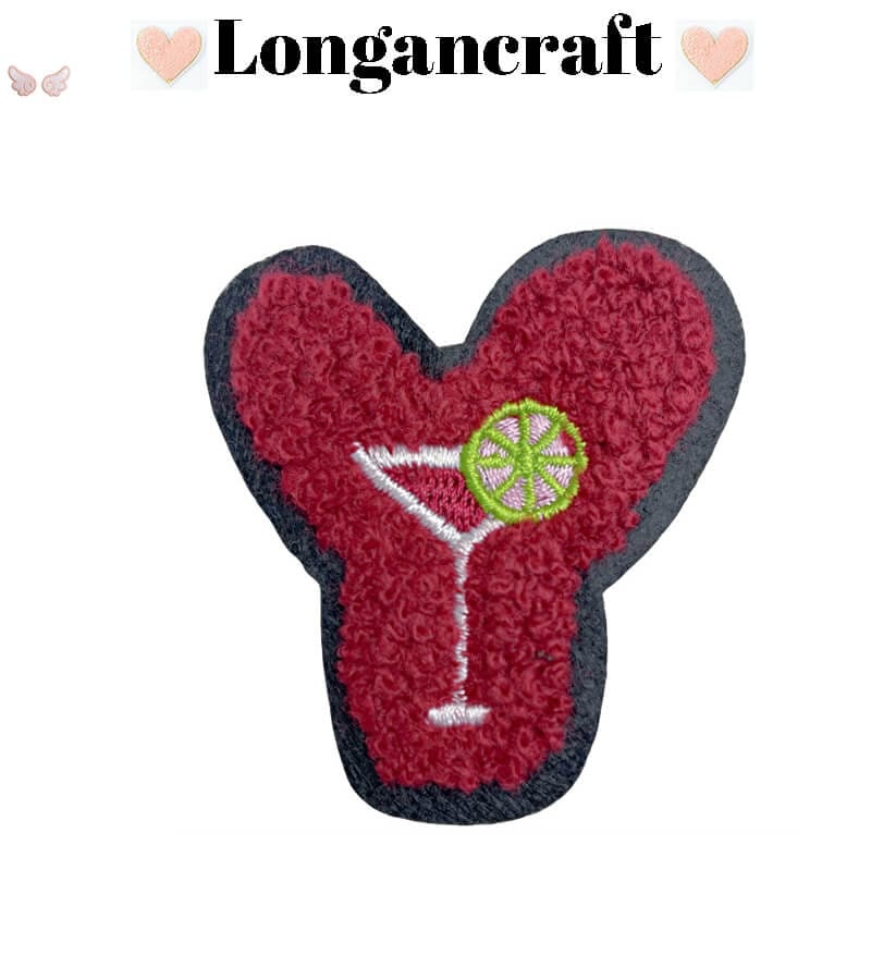 Fruit Letters Chenille Patches