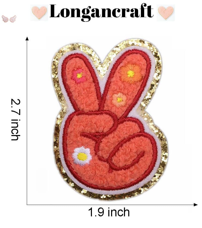 Mushroom Glitar Chenille Patch