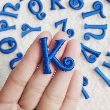 Mini Blue Letter Patches