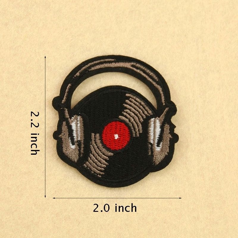 Musical Embroidered Iron On Patches