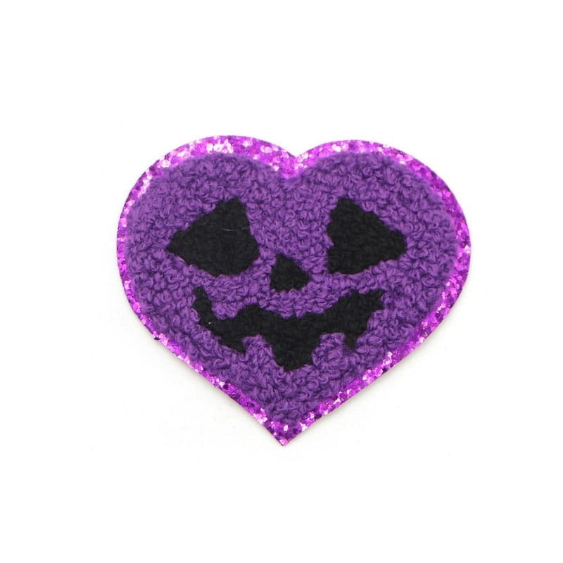 Halloween Skull Ghost Chenille Patches