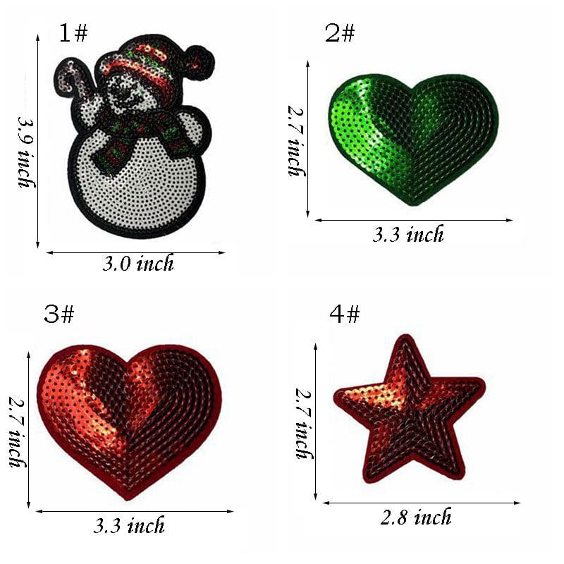 Halloween Sequin Iron On Patch