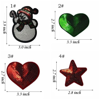 Halloween Sequin Iron On Patch