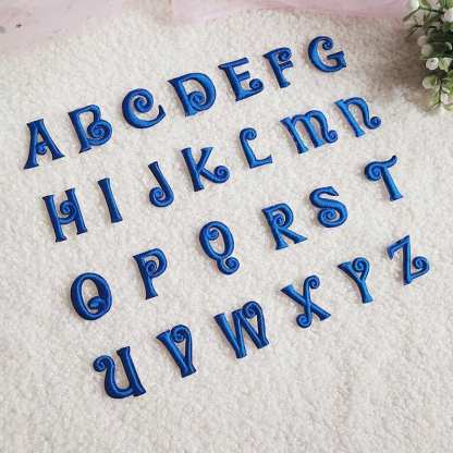Mini Blue Letter Patches