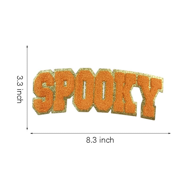 Halloween Glitter Letter Patch