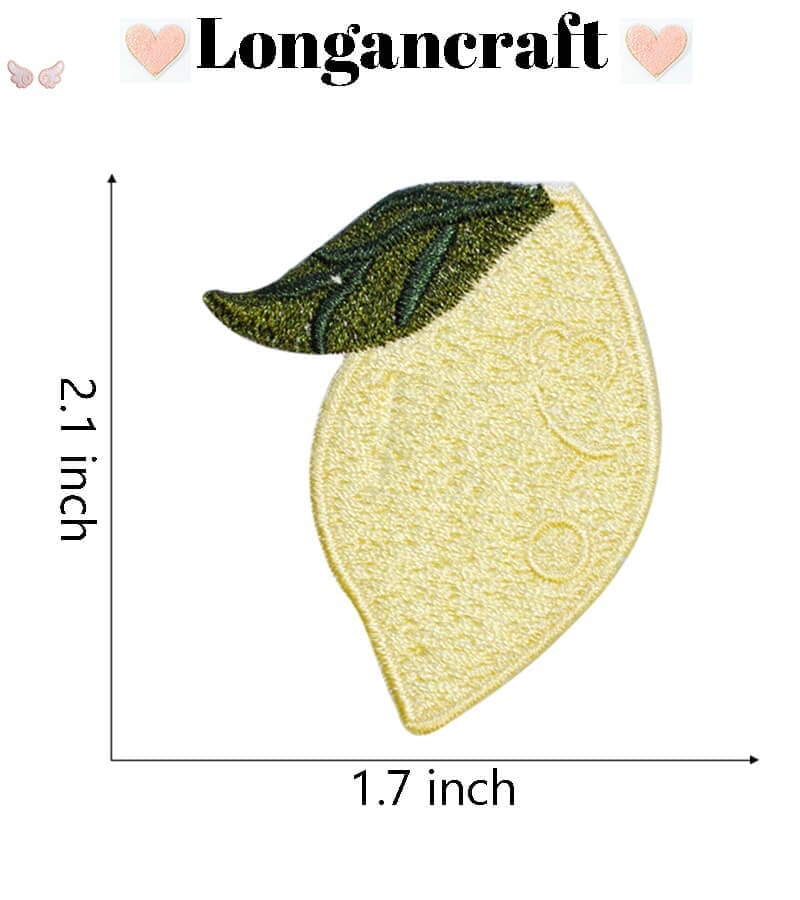 Banana Lemon Fruit Embroidery Iron On Patches