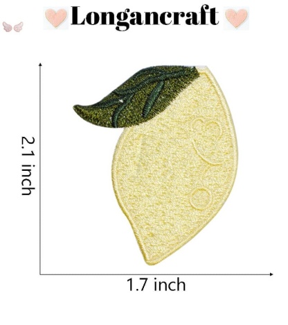 Banana Lemon Fruit Embroidery Iron On Patches