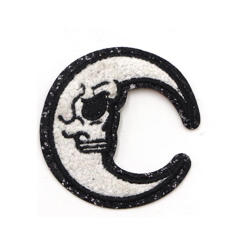 Halloween Skull Ghost Chenille Patches