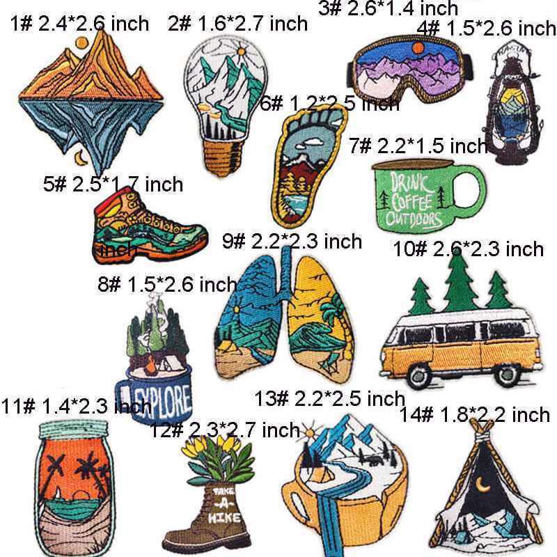 Camping Embroidered Patches