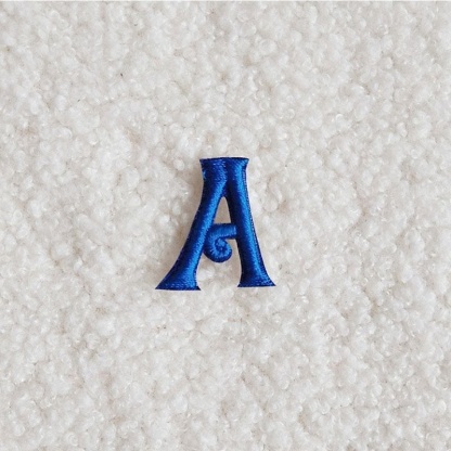Mini Blue Letter Patches