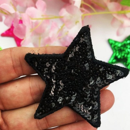 Glitter Star Sequin Patches