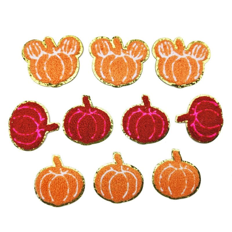 Autumn Pumpkin Iron On Patches