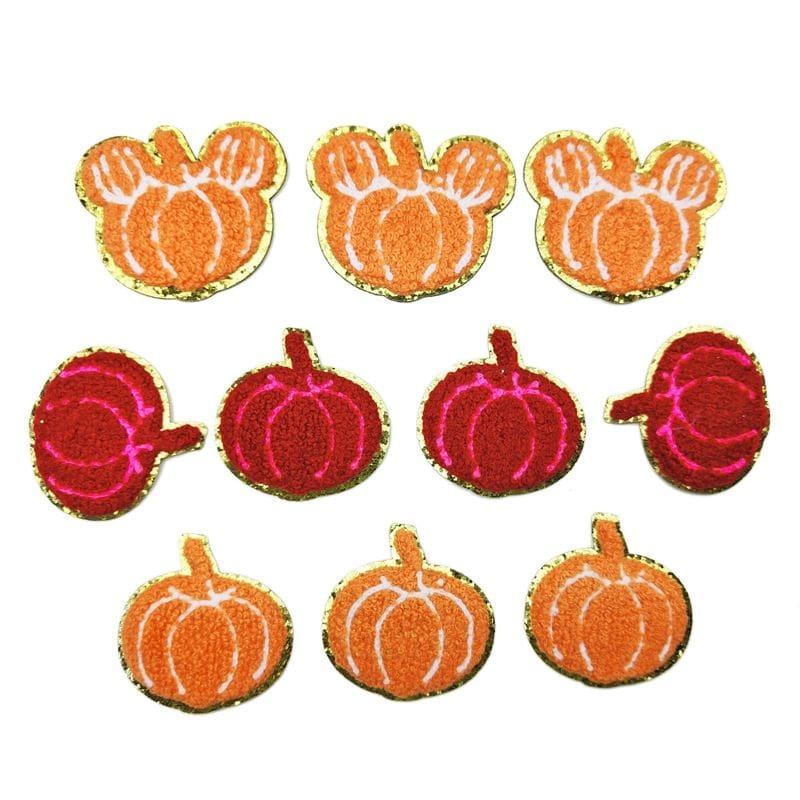 Autumn Pumpkin Iron On Patches