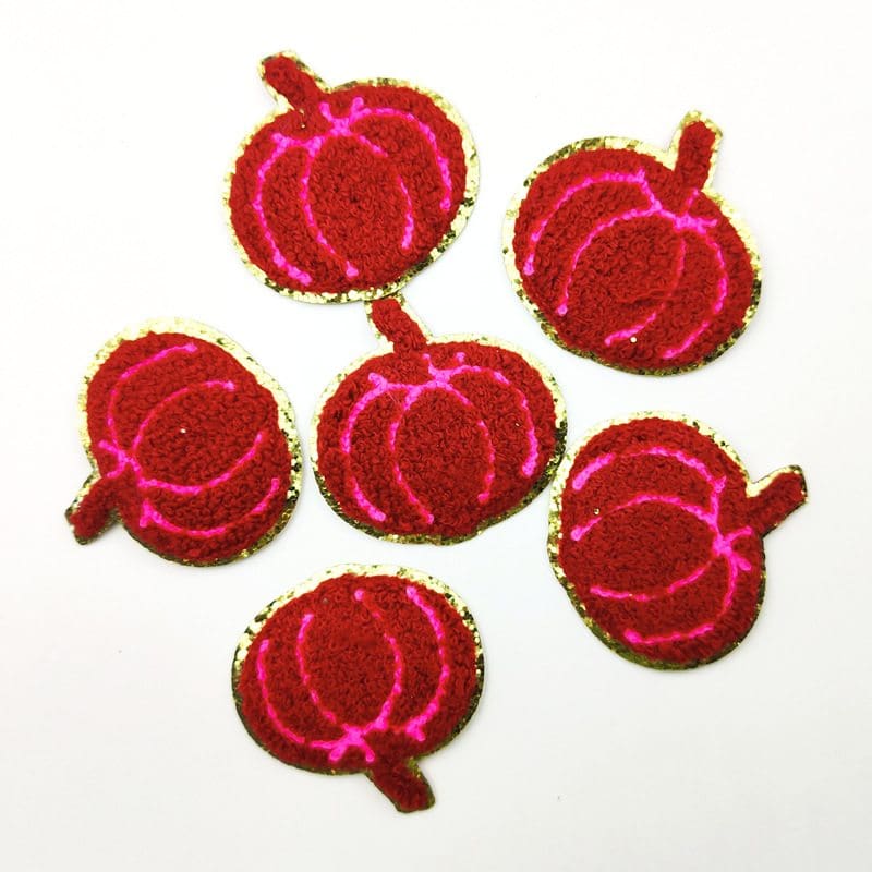 Autumn Pumpkin Iron On Patches
