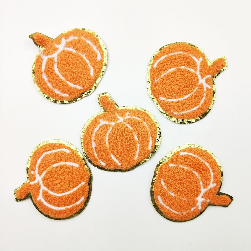 Autumn Pumpkin Iron On Patches