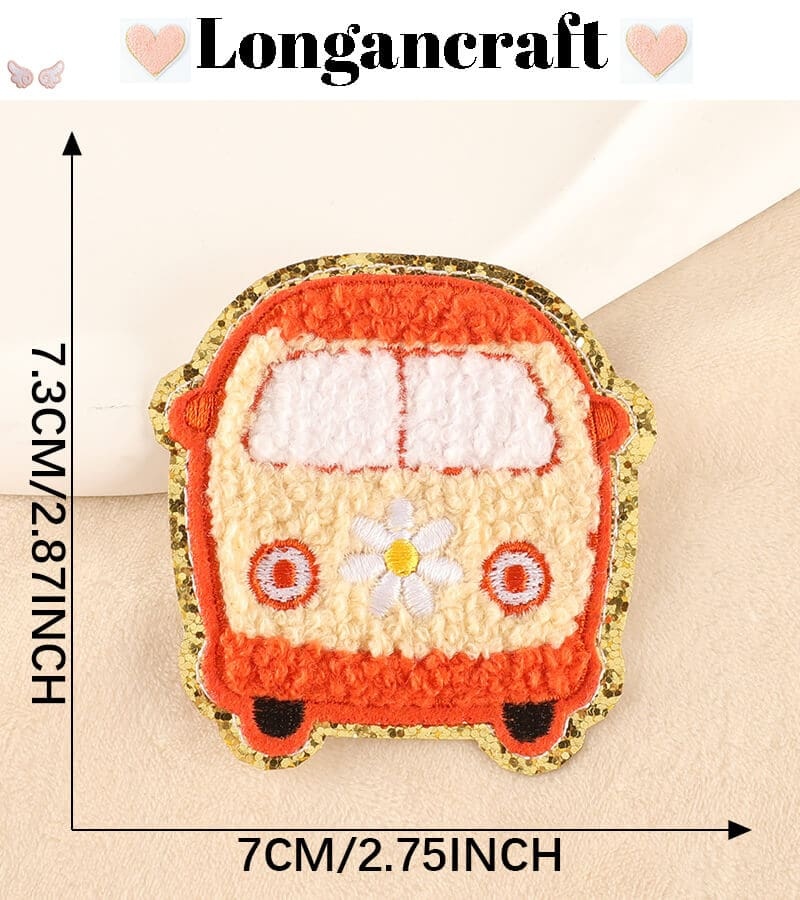 Sunglasses Bus Chenille Patches