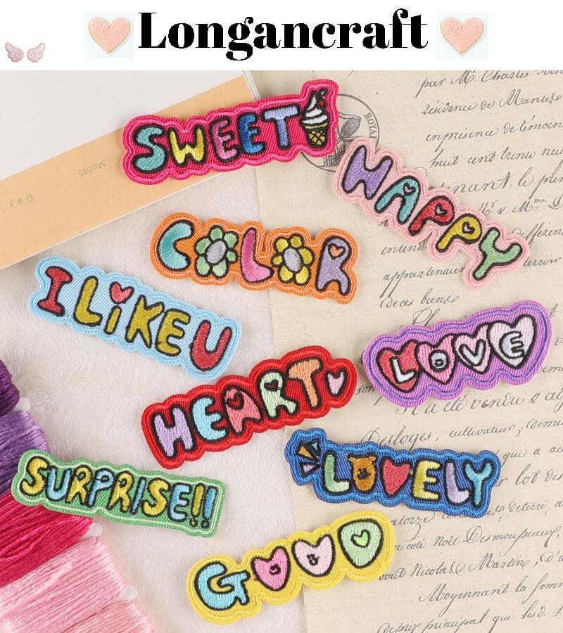 Funny Letter Embroidered Patch