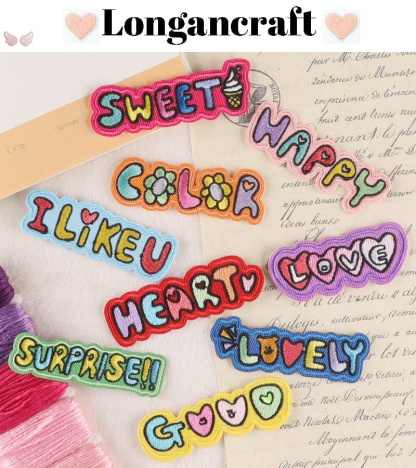 Funny Letter Embroidered Patch