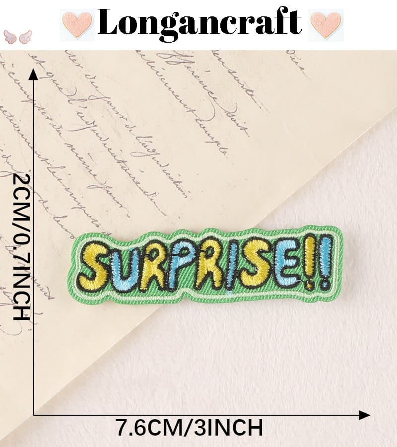 Funny Letter Embroidered Patch