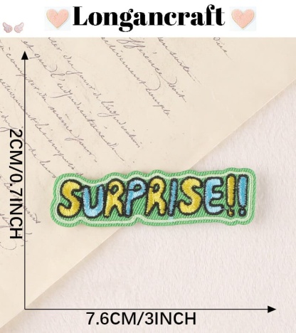 Funny Letter Embroidered Patch