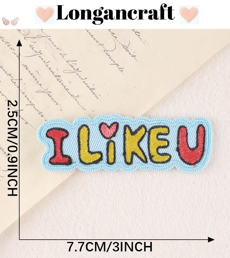 Funny Letter Embroidered Patch