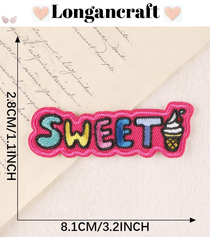 Funny Letter Embroidered Patch