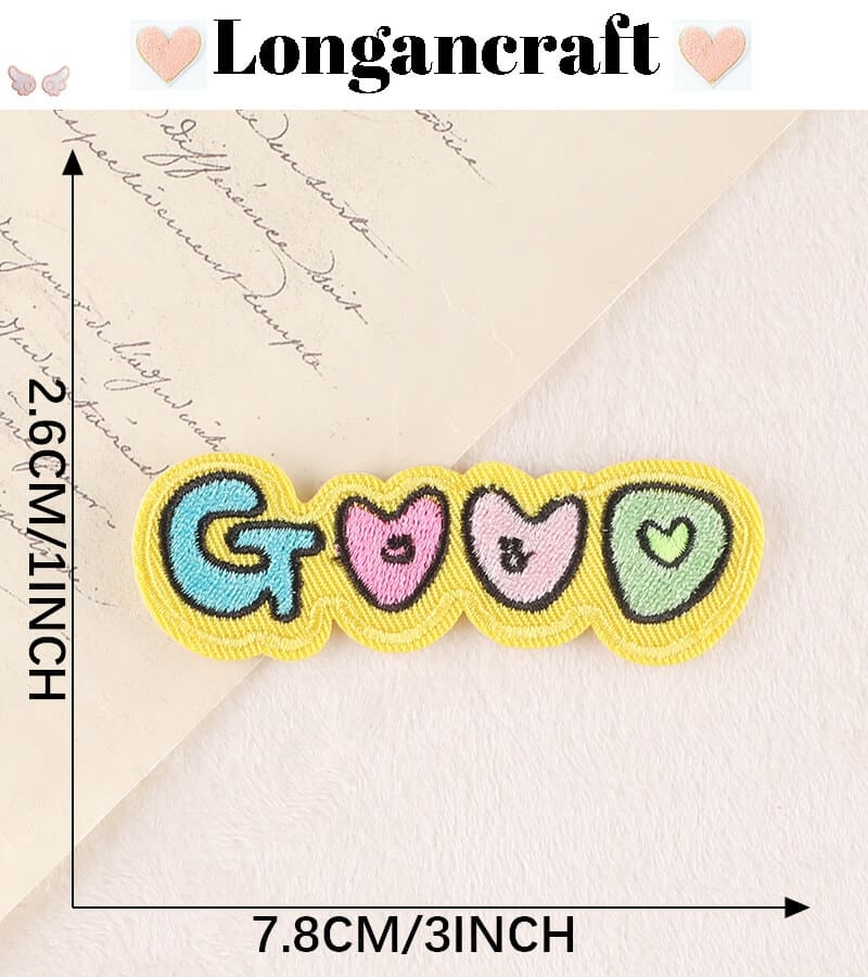 Funny Letter Embroidered Patch