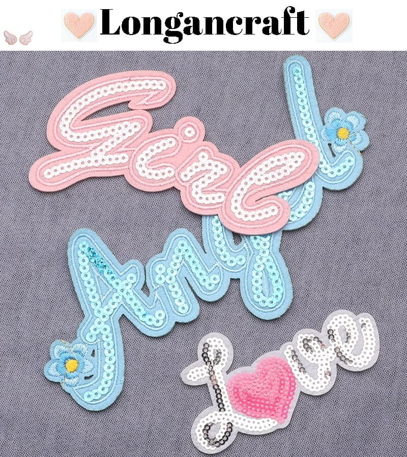 Sequins Letters Patches