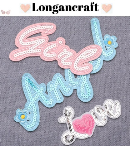 Sequins Letters Patches