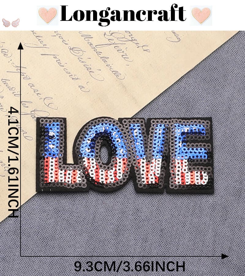 Sequins Letters Patches
