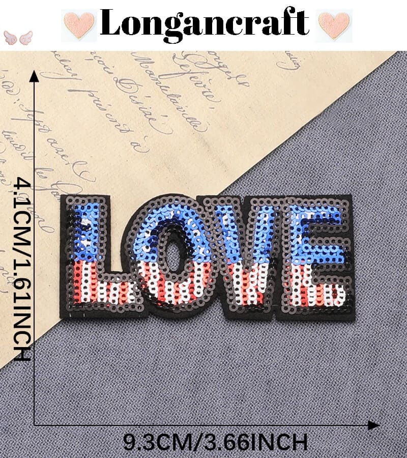 Sequins Letters Patches