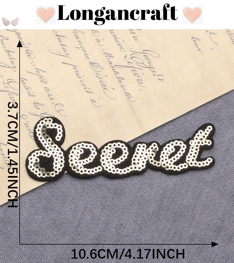 Sequins Letters Patches