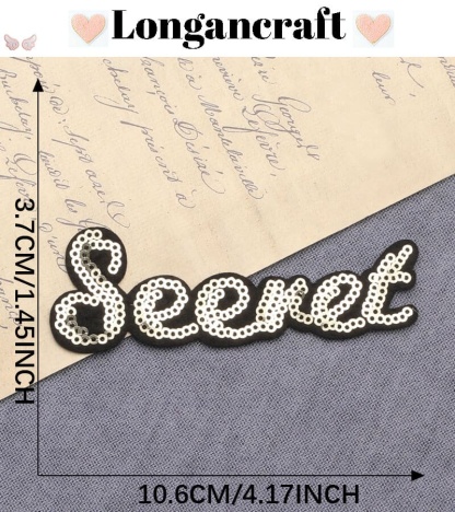 Sequins Letters Patches