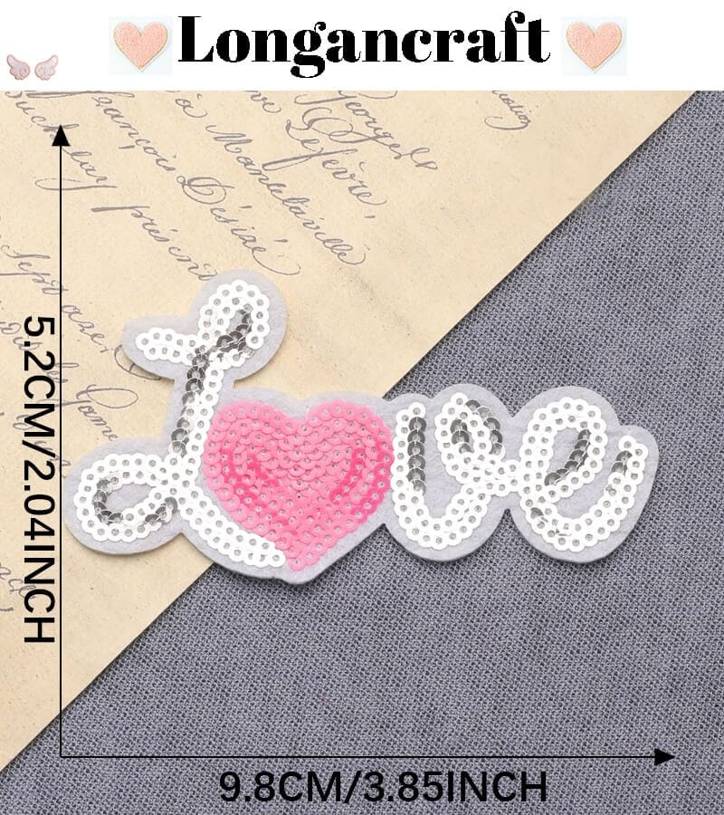 Sequins Letters Patches