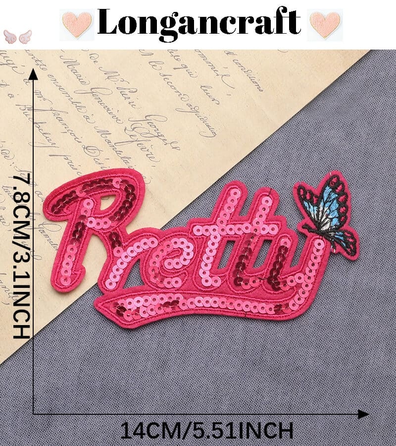Sequins Letters Patches