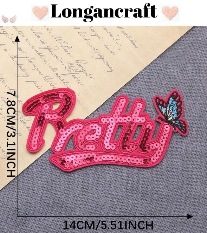 Sequins Letters Patches