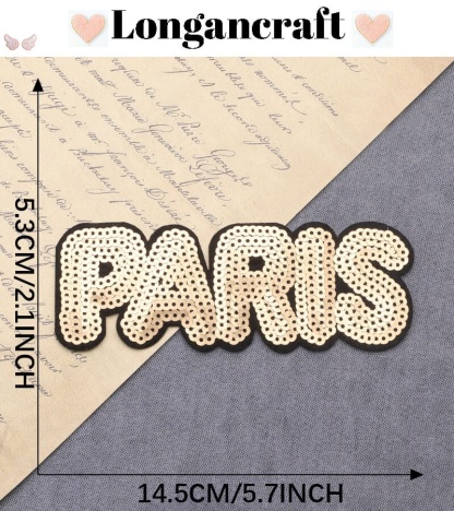 Sequins Letters Patches