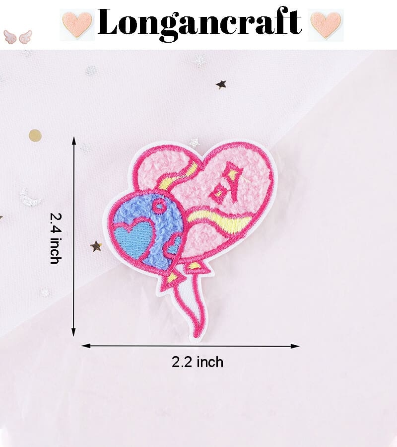 Gift Box Heart Chenille Patches