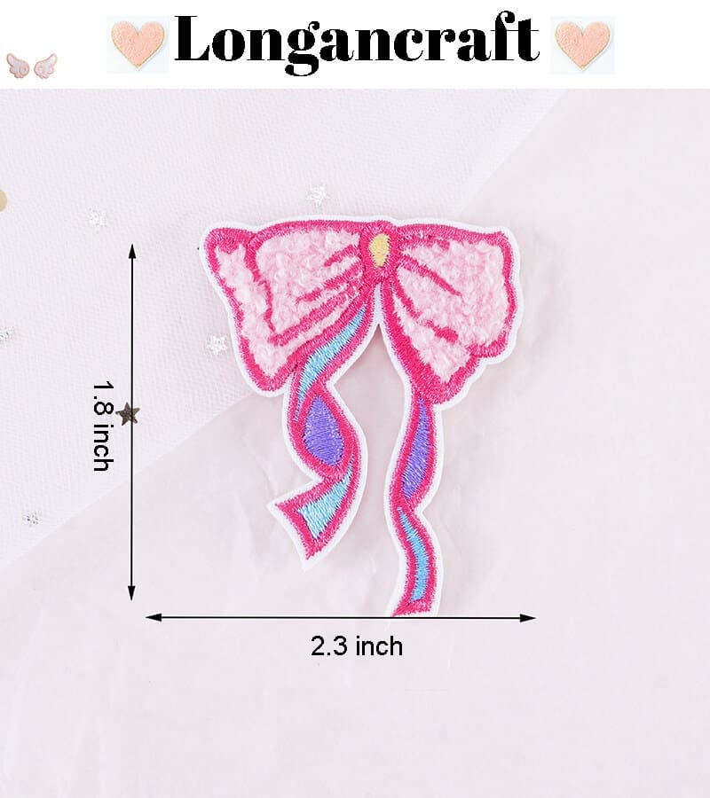 Gift Box Heart Chenille Patches